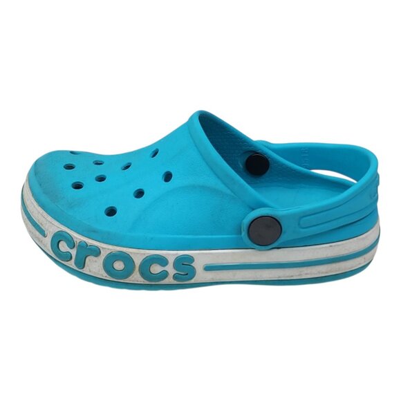 Crocs C10 Blue Slip-On Clogs With Adjustable Heel Strap For Kids Blue - Picture 5 of 9